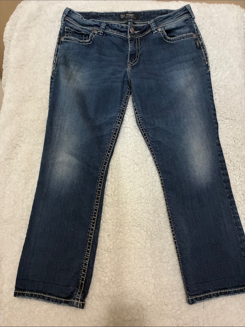 Silver Jeans Women Straight Leg Jeans - Capris size 33 Suki